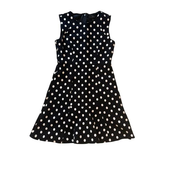 J. Crew Dresses & Skirts - J. Crew Polka Dot Tweed Sleeveless Dress - Size 6